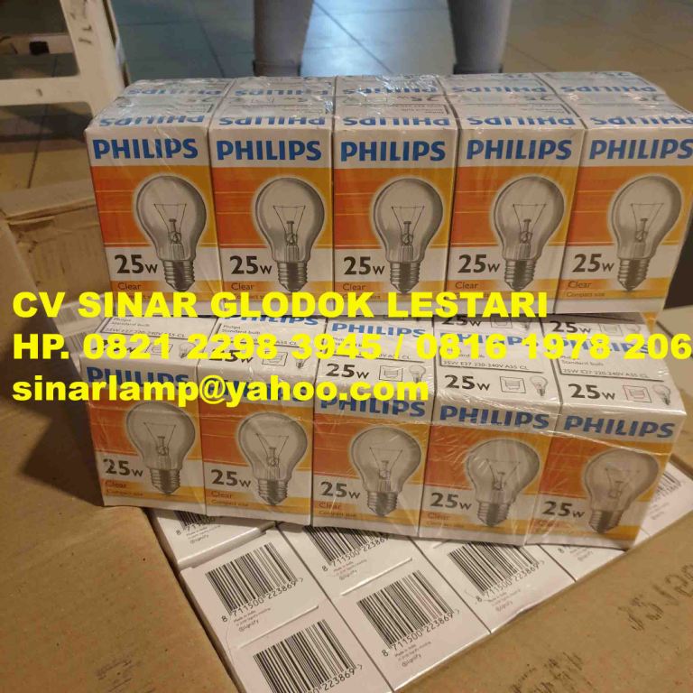 Lampu Philips Pijar 25W E27 220-240V A55 CL